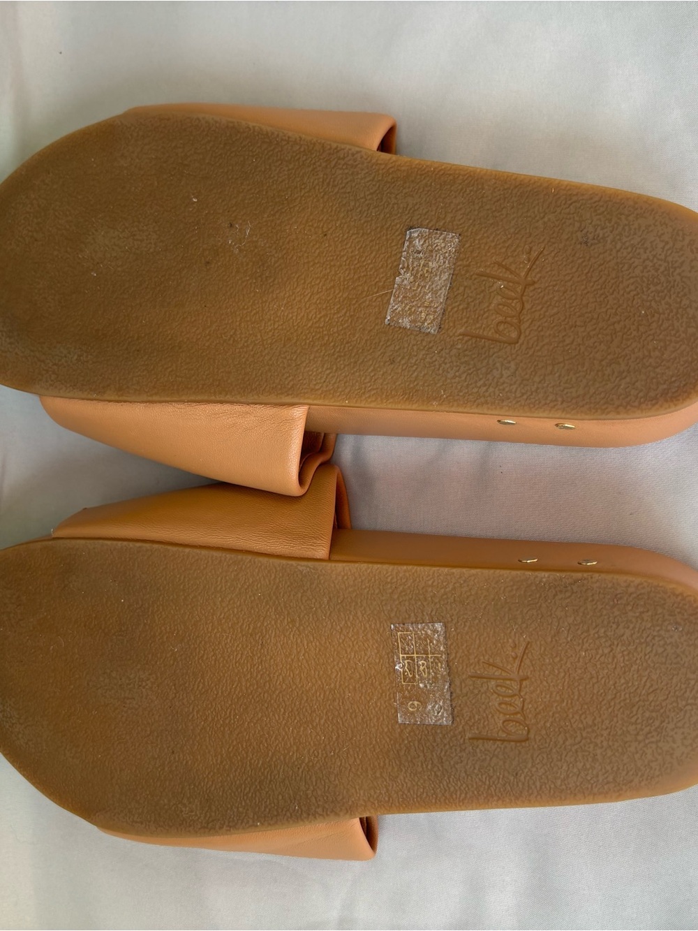 beek Women's Camel Slide Sandals Size 9 - Picture 10 of 11